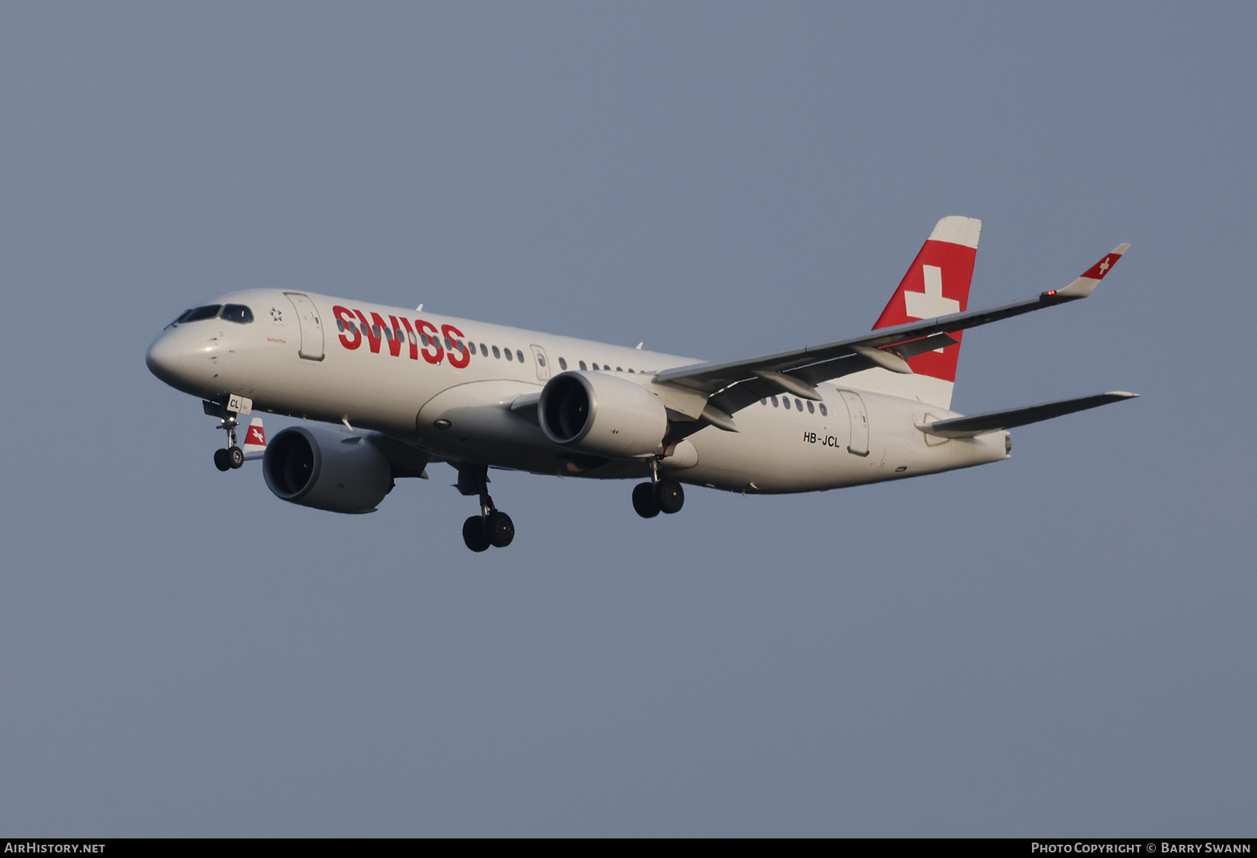 Aircraft Photo of HB-JCL | Bombardier CSeries CS300 (BD-500-1A11) | Swiss International Air Lines | AirHistory.net #615769