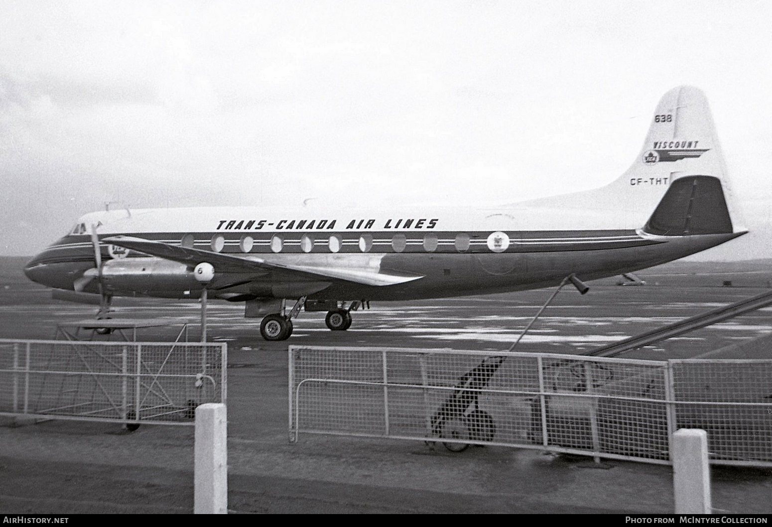 Aircraft Photo of CF-THT | Vickers 757 Viscount | Trans-Canada Air Lines - TCA | AirHistory.net #615803