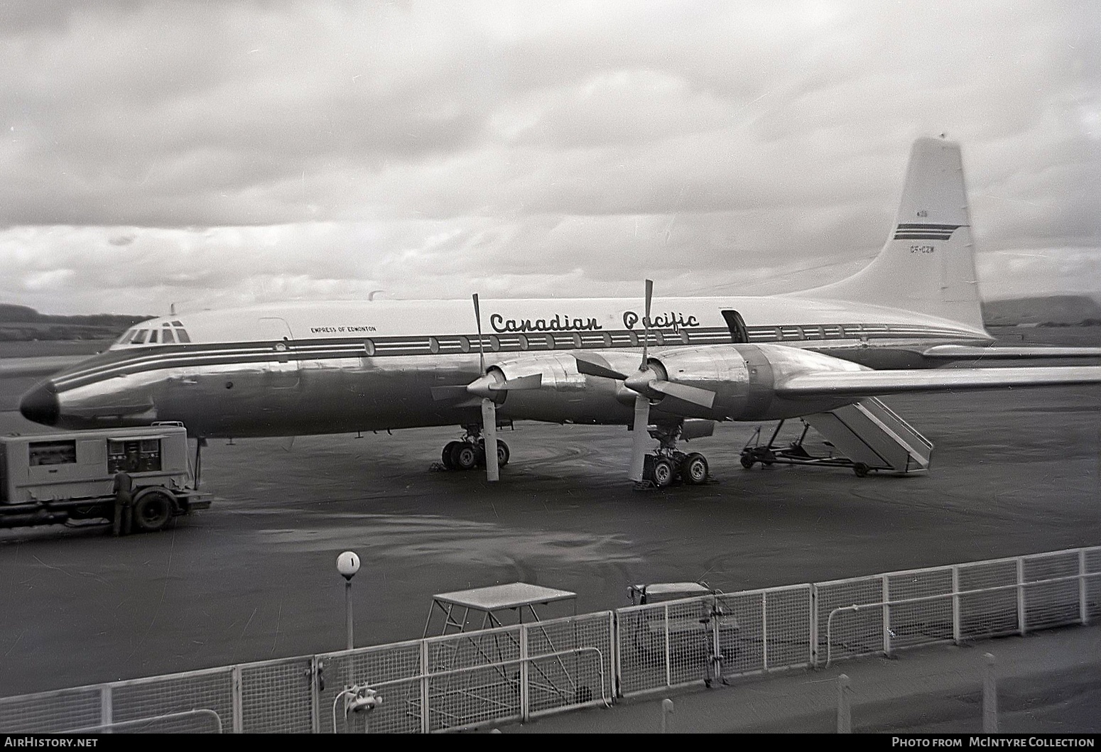 Aircraft Photo of CF-CZW | Bristol 175 Britannia 314 | Canadian Pacific Airlines | AirHistory.net #615821
