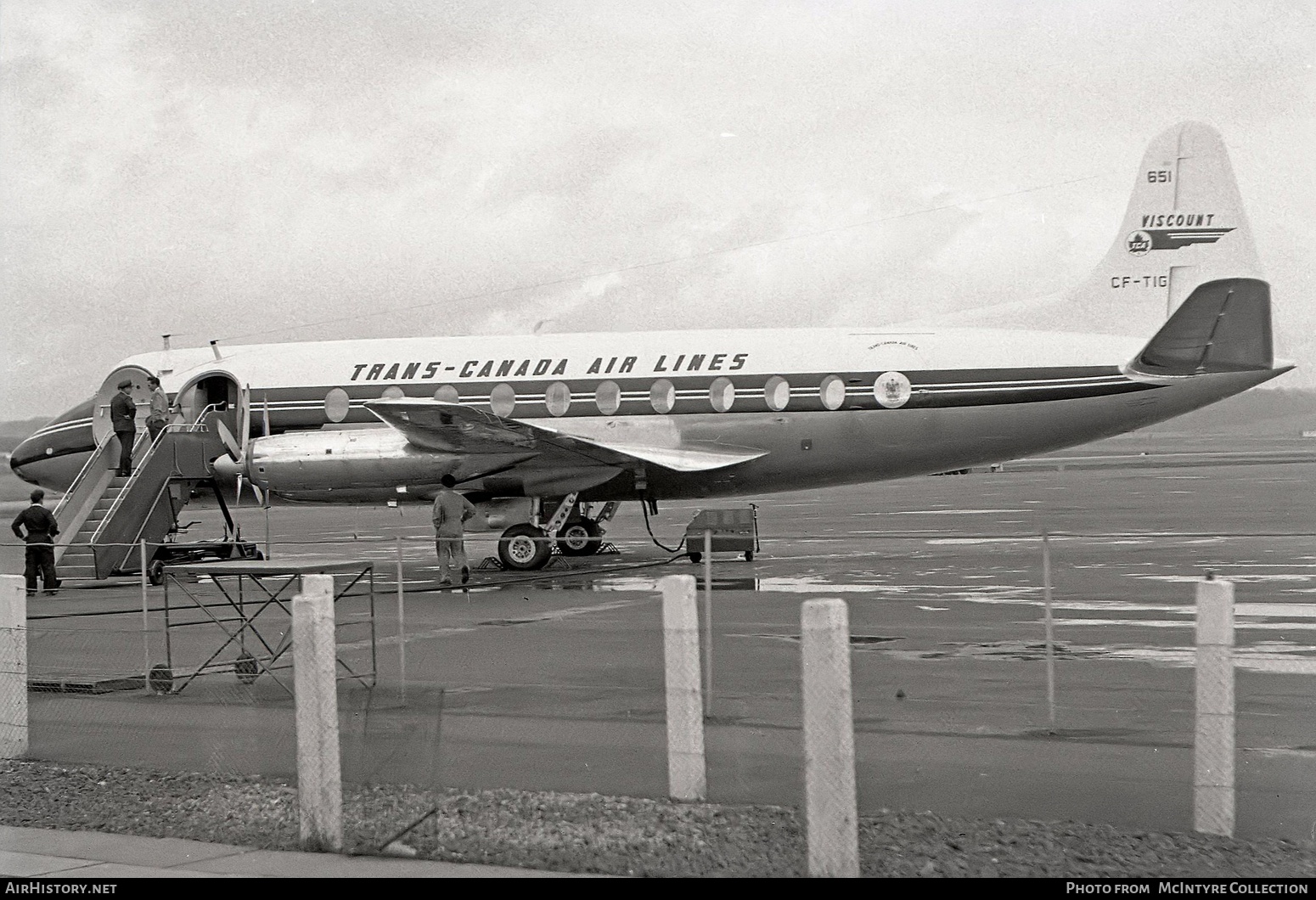 Aircraft Photo of CF-TIG | Vickers 757 Viscount | Trans-Canada Air Lines - TCA | AirHistory.net #615827