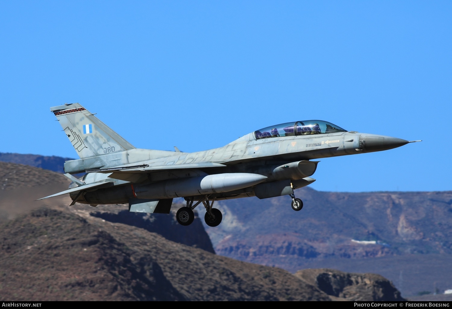 Aircraft Photo of 080 | Lockheed Martin F-16D Fighting Falcon | Greece - Air Force | AirHistory.net #615858