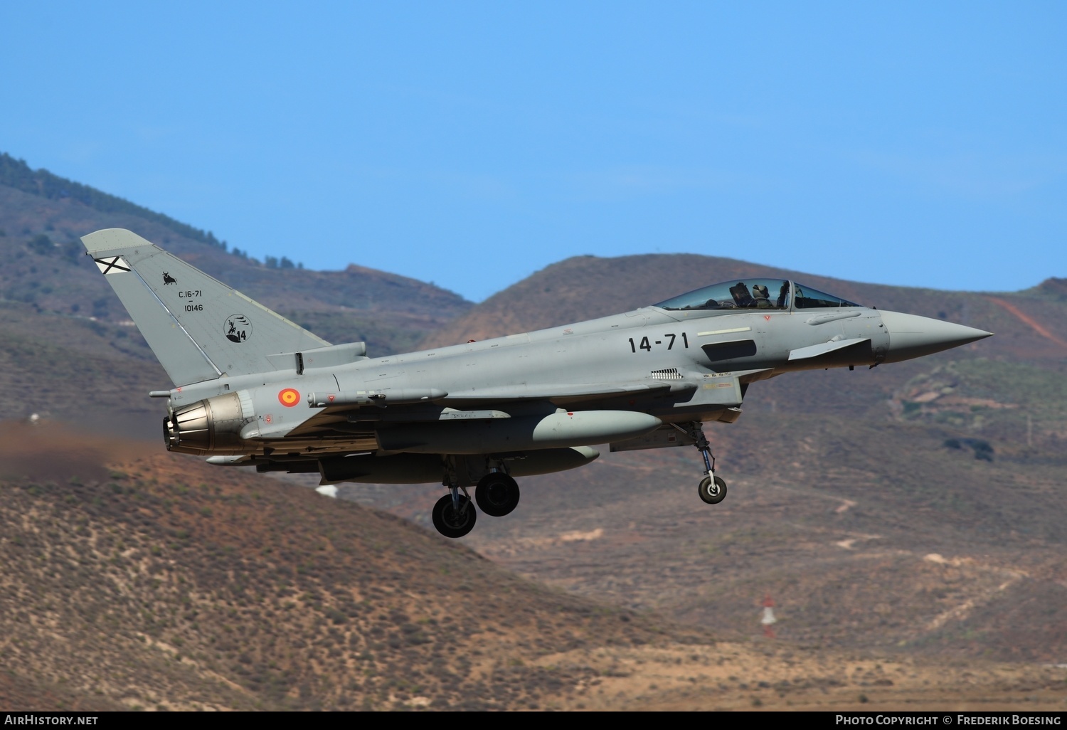 Aircraft Photo of C.16-71 / 10146 | Eurofighter C-16 Typhoon (EF-2000S) | Spain - Air Force | AirHistory.net #615859
