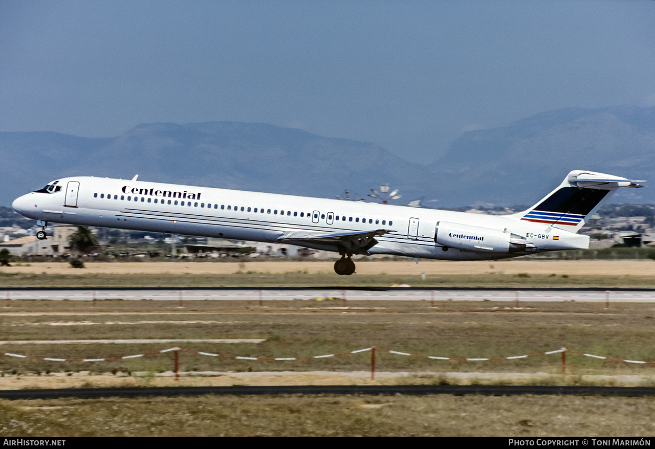 Aircraft Photo of EC-GBV | McDonnell Douglas MD-83 (DC-9-83) | Centennial Airlines | AirHistory.net #615877