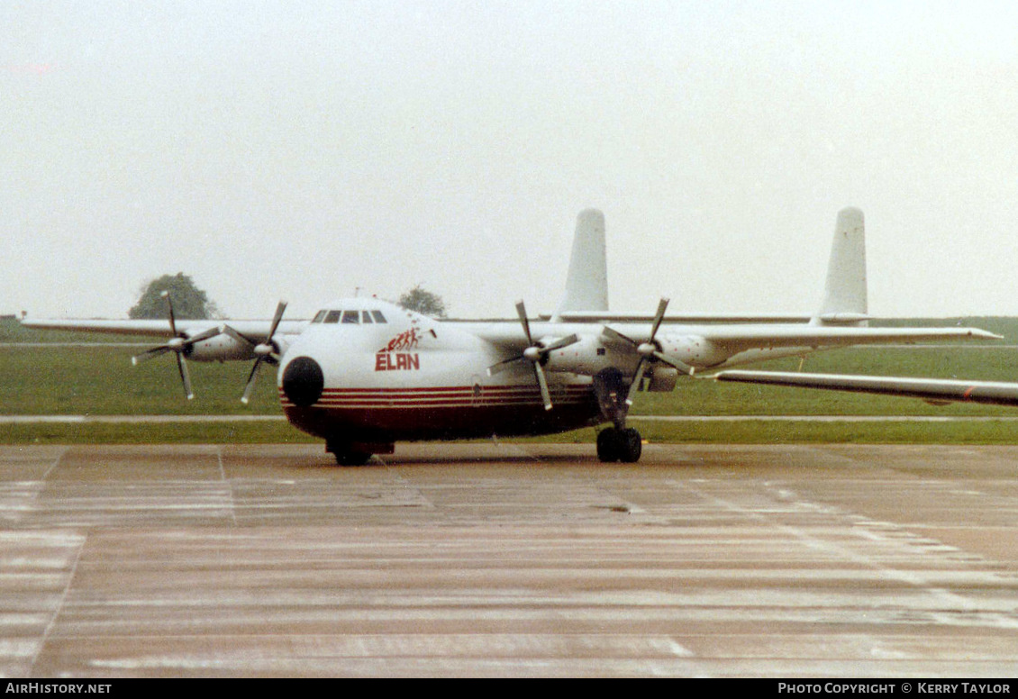 Aircraft Photo of G-BEOZ | Armstrong Whitworth AW-650 Argosy 101 | Elan Overnight Delivery System | AirHistory.net #615960