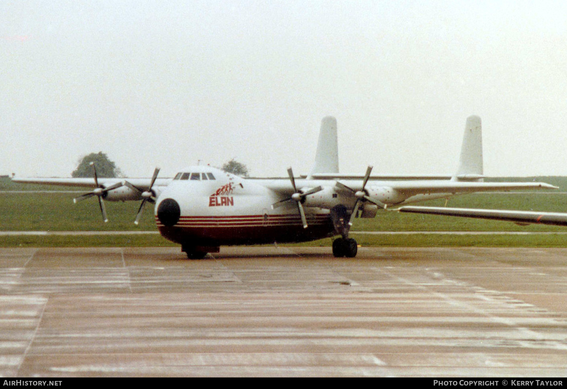 Aircraft Photo of G-BEOZ | Armstrong Whitworth AW-650 Argosy 101 | Elan Overnight Delivery System | AirHistory.net #615960