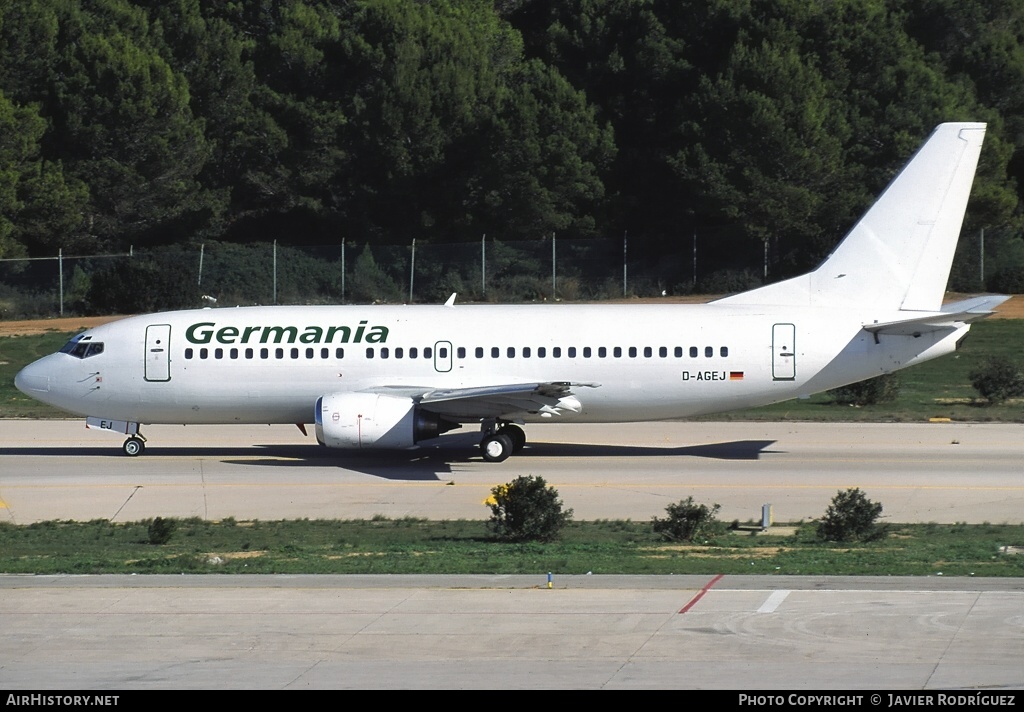 Aircraft Photo of D-AGEJ | Boeing 737-3L9 | Germania | AirHistory.net #615984
