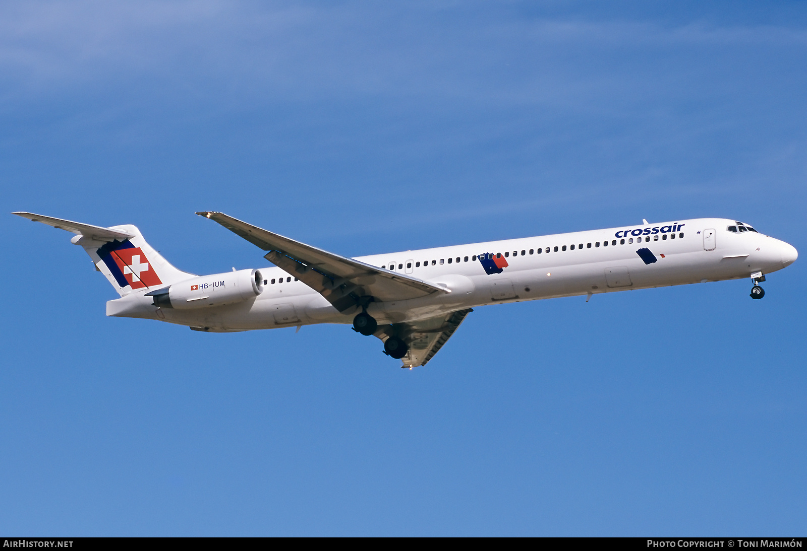 Aircraft Photo of HB-IUM | McDonnell Douglas MD-83 (DC-9-83) | Crossair | AirHistory.net #616016