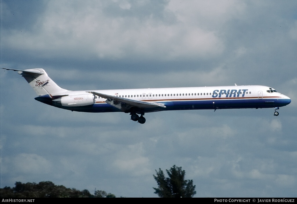 Aircraft Photo of N805RA | McDonnell Douglas MD-82 (DC-9-82) | Spirit Airlines | AirHistory.net #616080