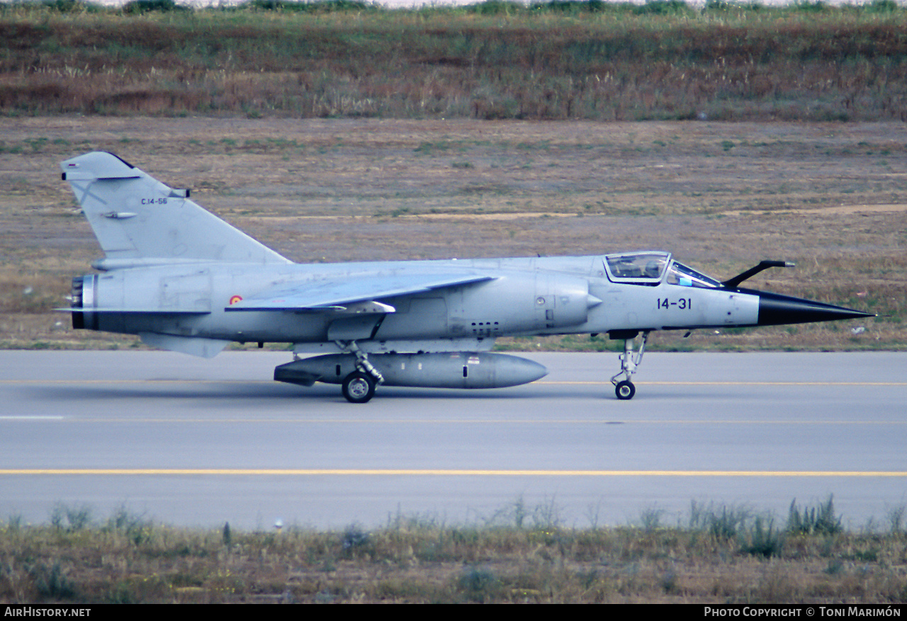 Aircraft Photo of C14-56 | Dassault Mirage F1CE | Spain - Air Force | AirHistory.net #616127