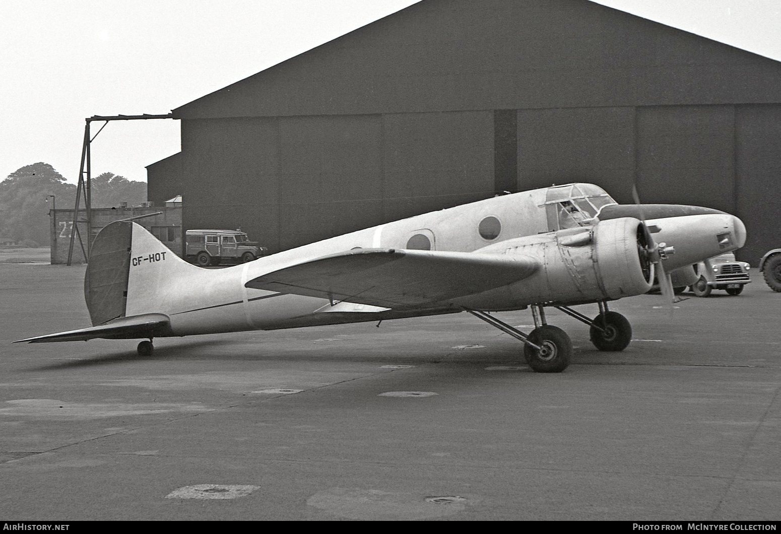 Aircraft Photo of CF-HOT | Avro 652A Anson V | AirHistory.net #616145