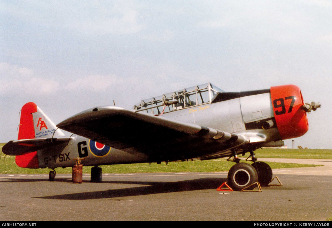 Aircraft Photo of G-TSIX | North American AT-6C Harvard IIA | UK - Air Force | AirHistory.net #616166