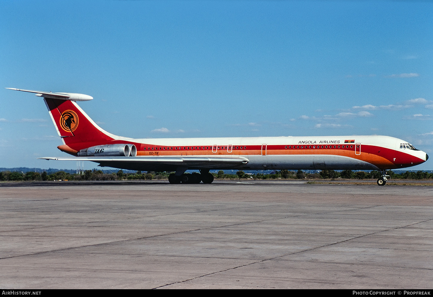 Aircraft Photo of D2-TIF | Ilyushin Il-62M | TAAG Angola Airlines - Linhas Aéreas de Angola | AirHistory.net #616218