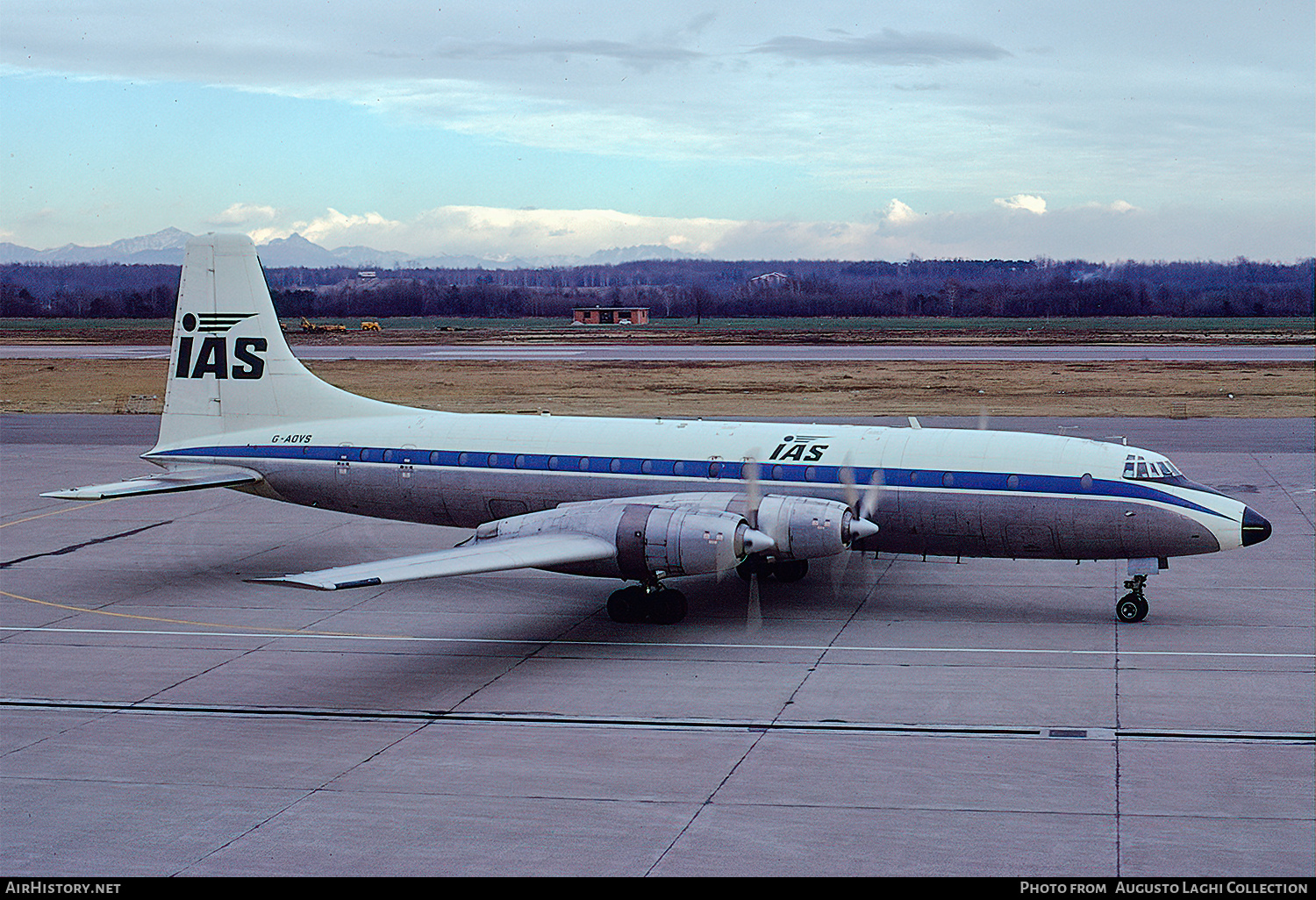 Aircraft Photo of G-AOVS | Bristol 175 Britannia 312(F) | IAS Cargo Airlines - International Aviation Services | AirHistory.net #616298