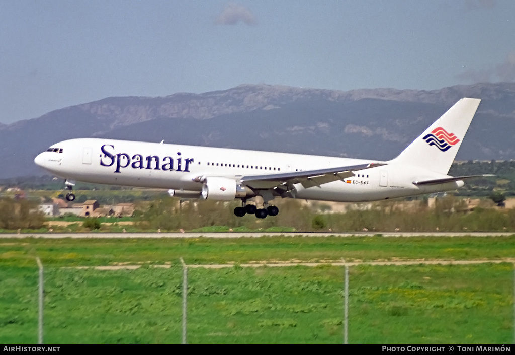 Aircraft Photo of EC-547 | Boeing 767-3Y0/ER | Spanair | AirHistory.net #616304