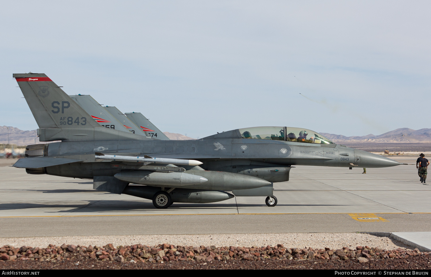 Aircraft Photo of 90-0843 / AF90-843 | General Dynamics F-16D Fighting Falcon | USA - Air Force | AirHistory.net #616345