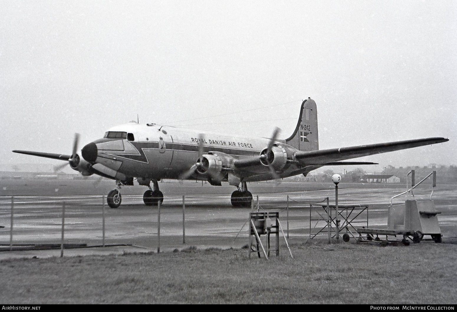 Aircraft Photo of N-242 | Douglas C-54D Skymaster | Denmark - Air Force | AirHistory.net #616378