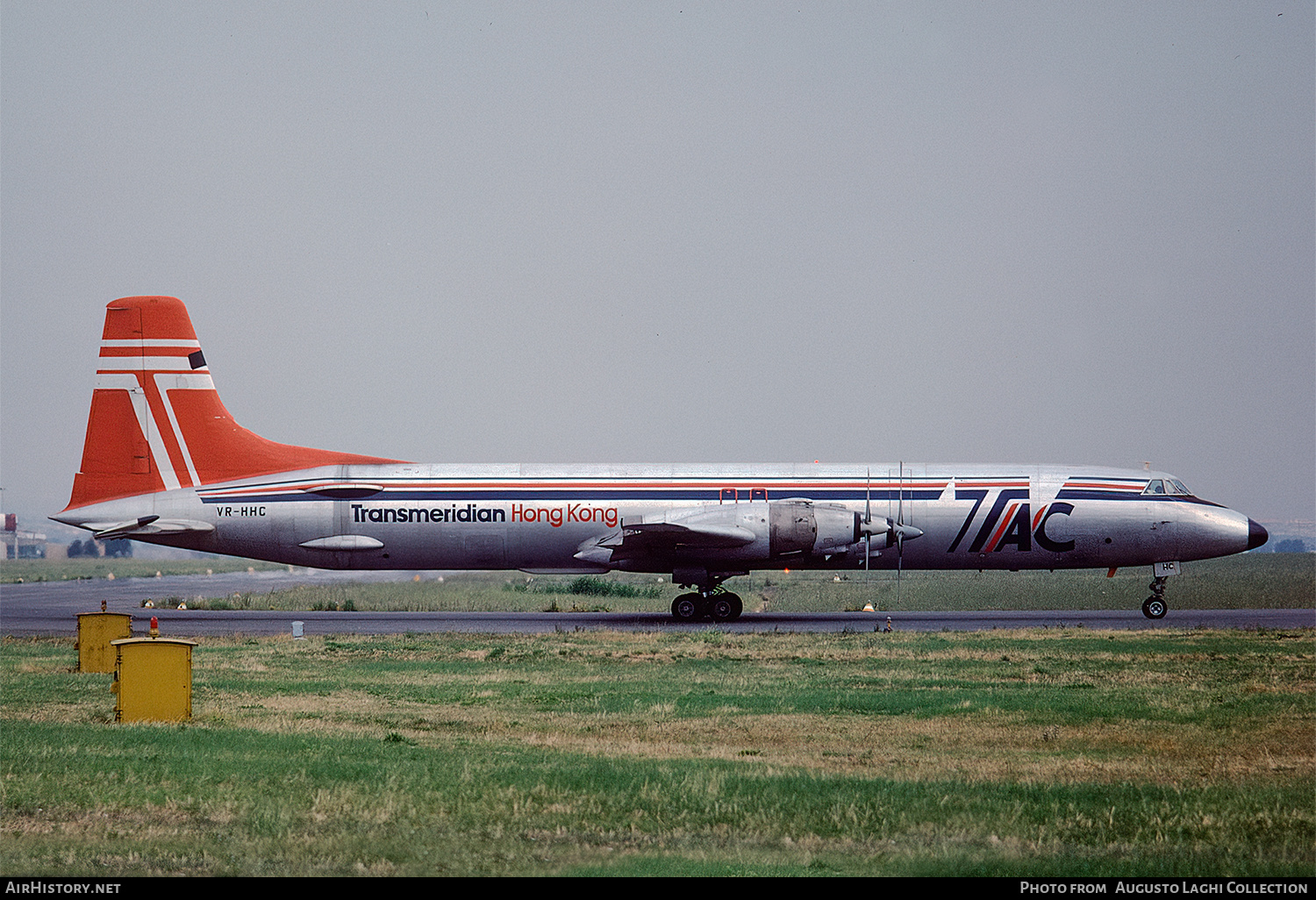 Aircraft Photo of VR-HHC | Canadair CL-44D4-2 | Transmeridian Hong Kong | AirHistory.net #616432