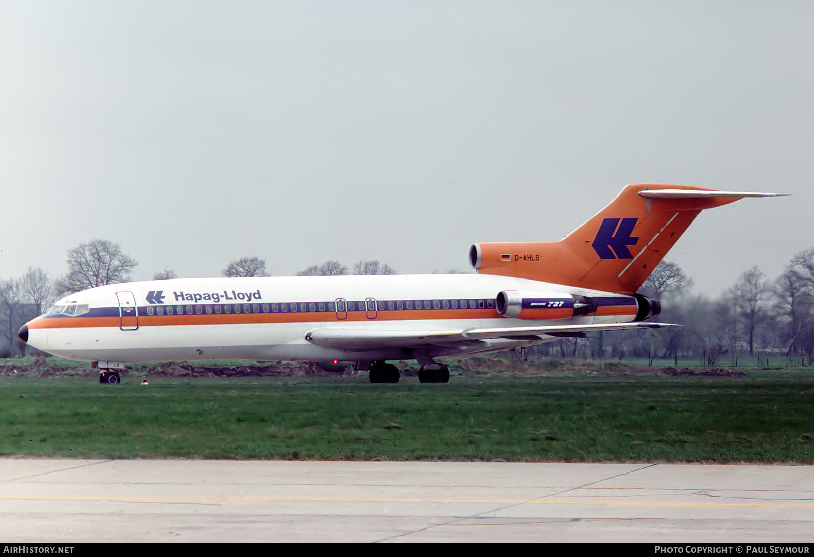 Aircraft Photo of D-AHLS | Boeing 727-89 | Hapag-Lloyd | AirHistory.net #616453