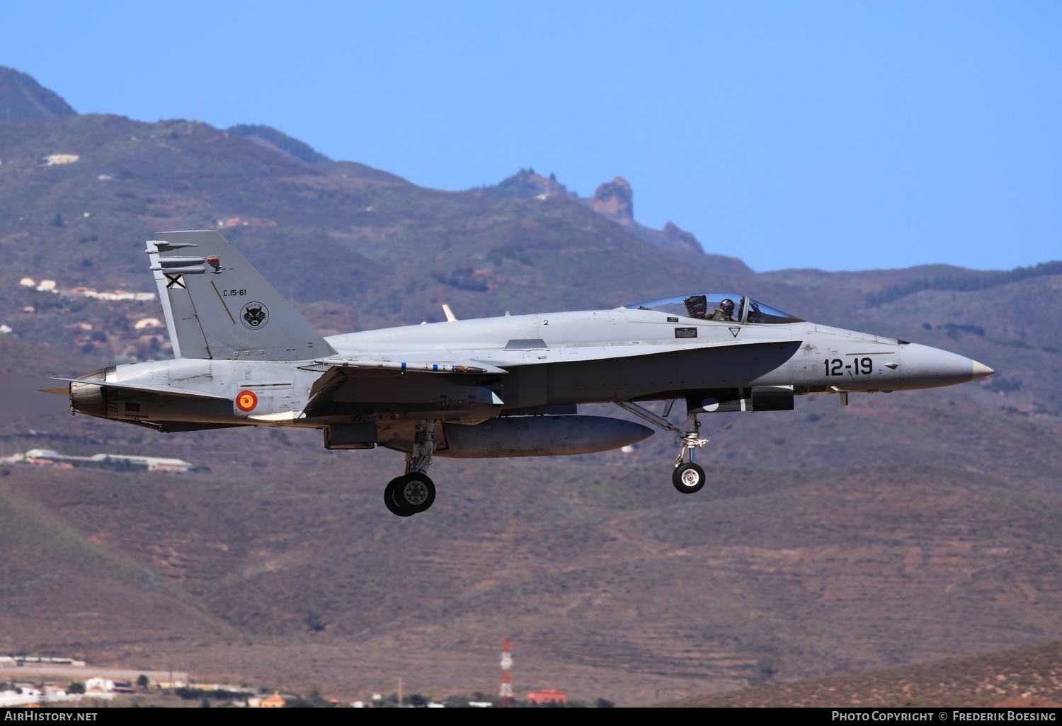 Aircraft Photo of C15-61 | McDonnell Douglas EF-18A Hornet | Spain - Air Force | AirHistory.net #616498