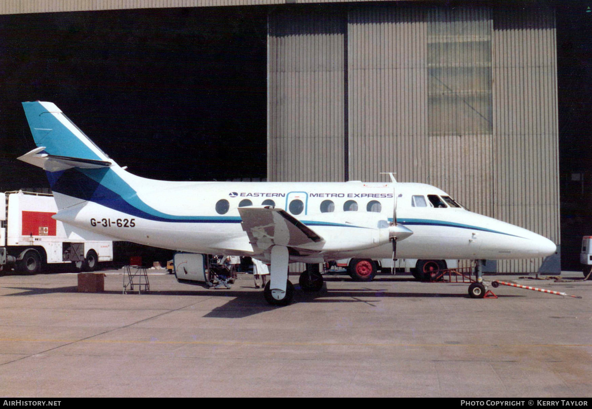 Aircraft Photo of G-31-625 | British Aerospace BAe-3101 Jetstream 31 | Eastern Metro Express | AirHistory.net #616512