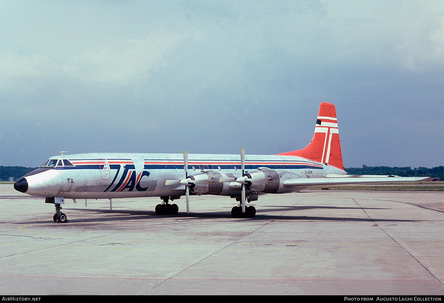 Aircraft Photo of G-AZIN | Canadair CL-44D4-2 | Transmeridian Air Cargo | AirHistory.net #616513