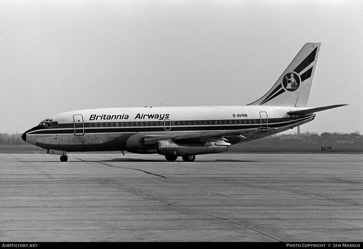 Aircraft Photo of G-AVRN | Boeing 737-204 | Britannia Airways | AirHistory.net #616524