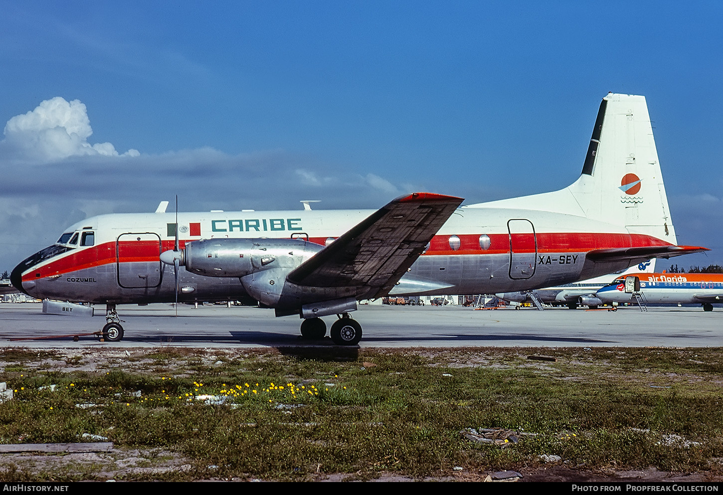 Aircraft Photo of XA-SEY | Hawker Siddeley HS-748 Srs2/230 | Aerocaribe | AirHistory.net #616527