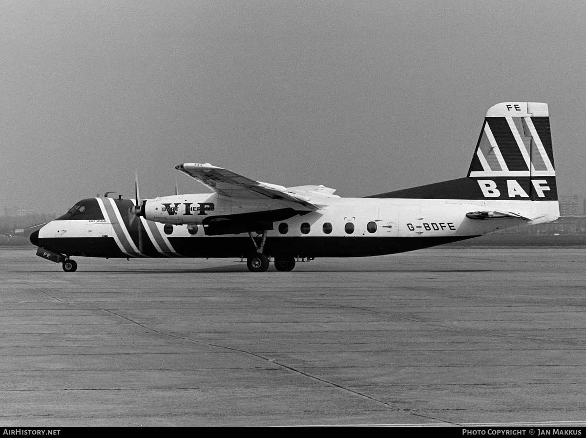 Aircraft Photo of G-BDFE | Handley Page HPR-7 Herald 206 | British Air Ferries - BAF | AirHistory.net #616540