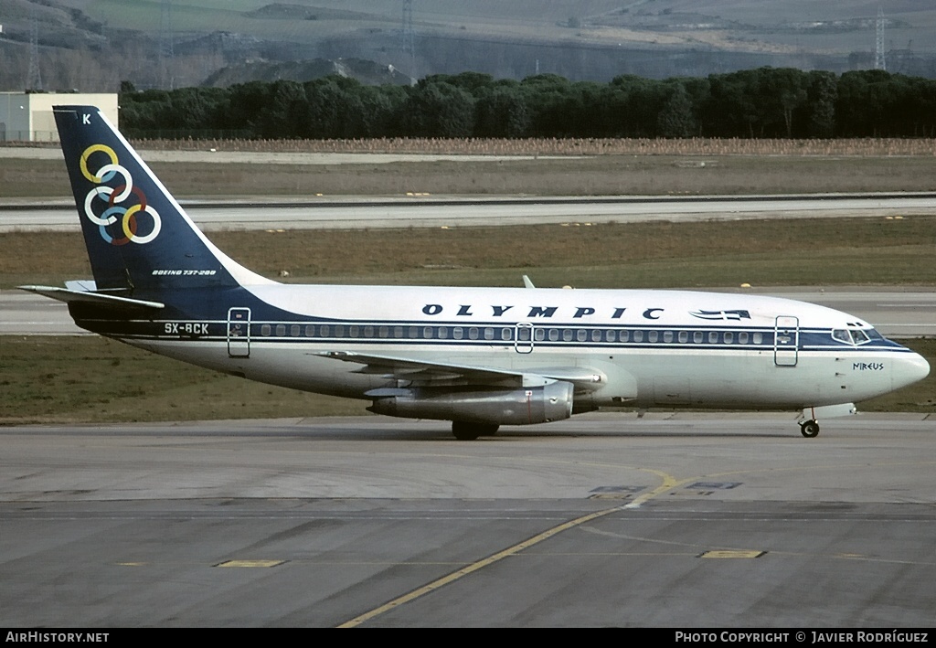 Aircraft Photo of SX-BCK | Boeing 737-284/Adv | Olympic | AirHistory.net #616593