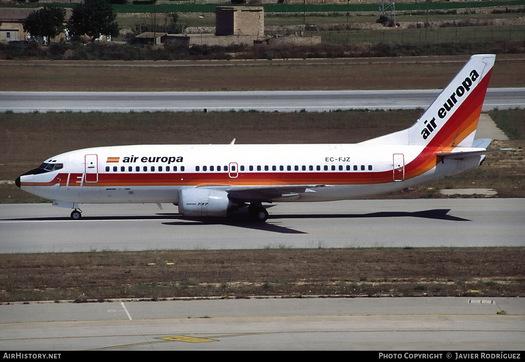 Aircraft Photo of EC-FJZ | Boeing 737-3Y0 | Air Europa | AirHistory.net #616605