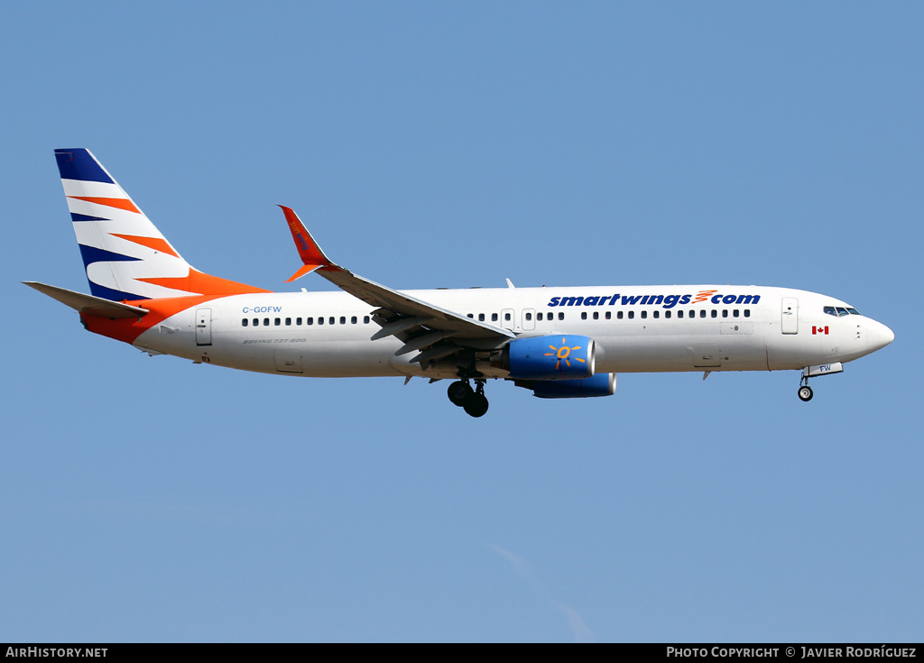 Aircraft Photo of C-GOFW | Boeing 737-8BK | Smartwings | AirHistory.net #616608