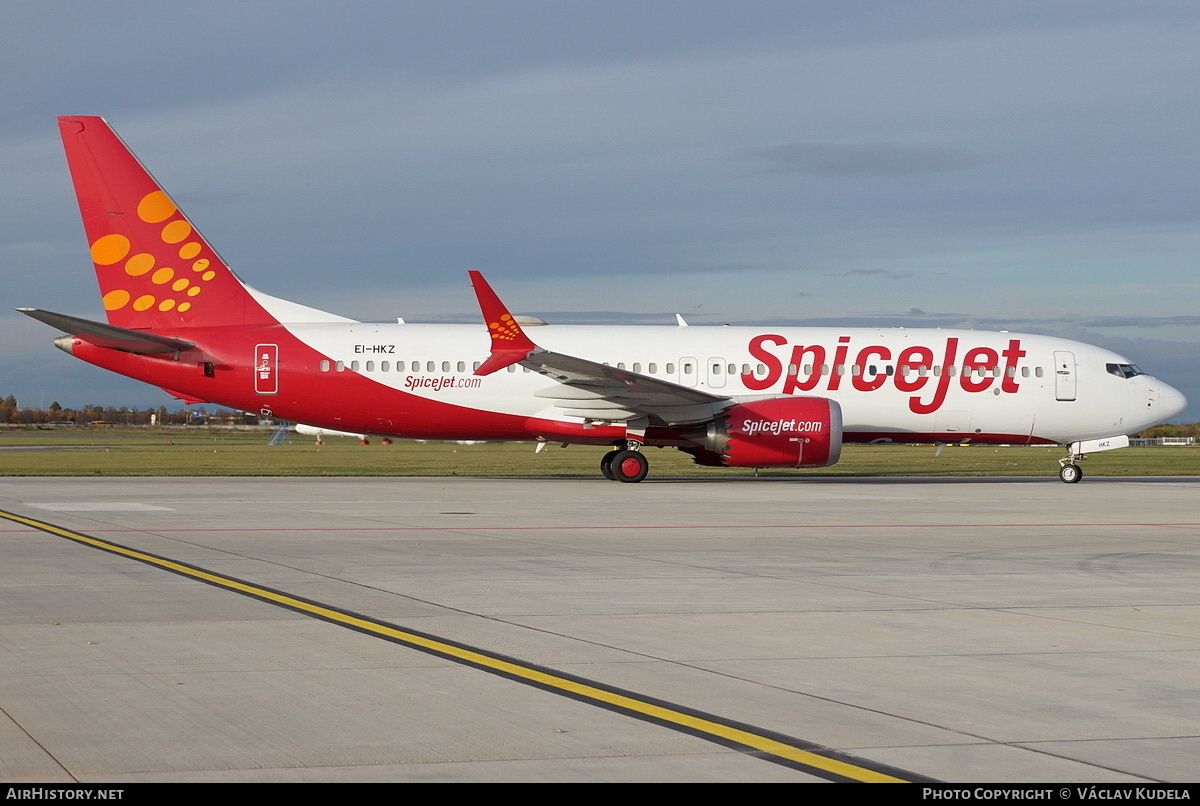 Aircraft Photo of EI-HKZ | Boeing 737-8 Max 8 | SpiceJet | AirHistory.net #616622