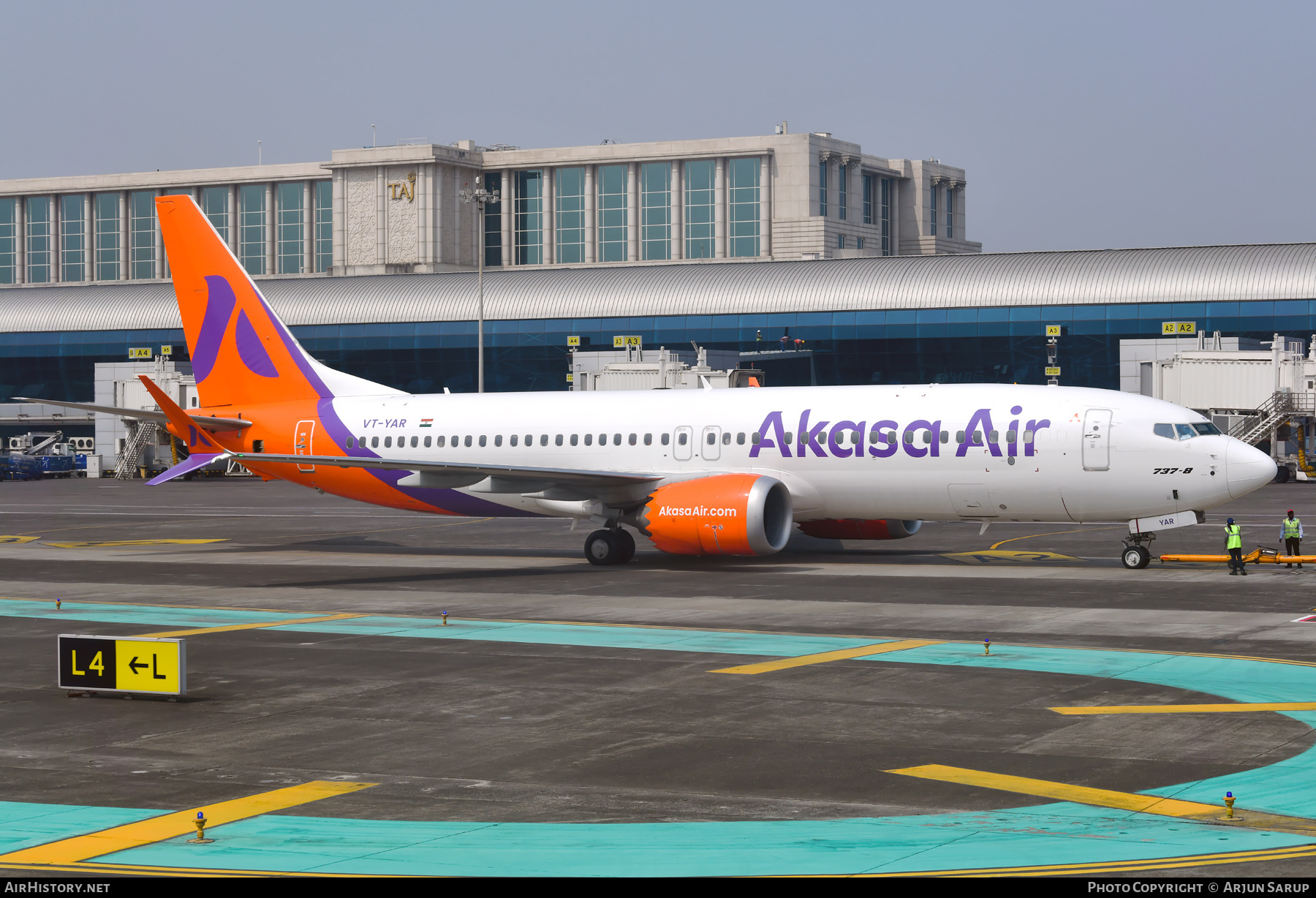 Aircraft Photo of VT-YAR | Boeing 737-8 Max 8 | Akasa Air | AirHistory.net #616625