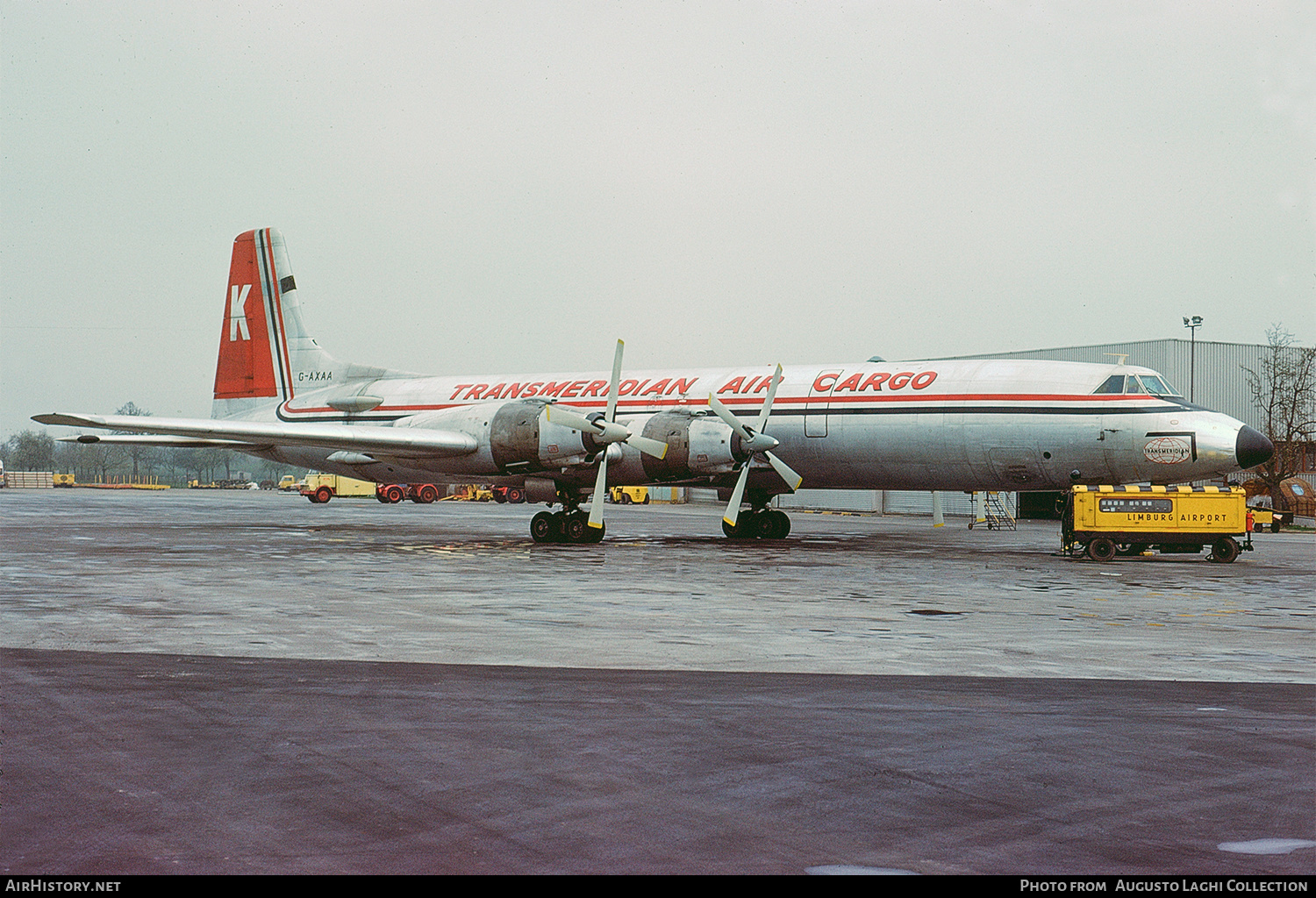 Aircraft Photo of G-AXAA | Canadair CL-44D4-2 | Transmeridian Air Cargo | AirHistory.net #616649