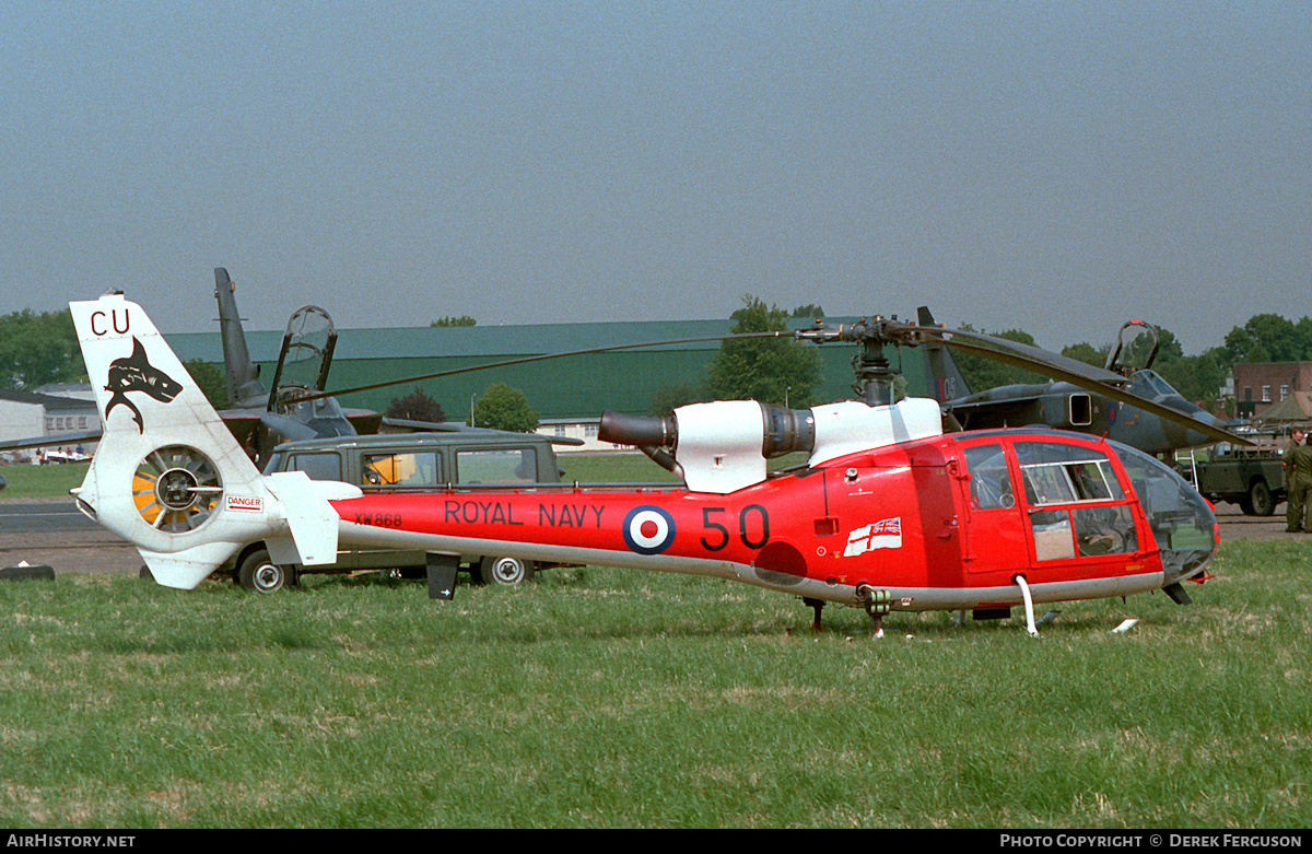 Aircraft Photo of XW868 | Aerospatiale SA-341C Gazelle HT2 | UK - Navy | AirHistory.net #616653