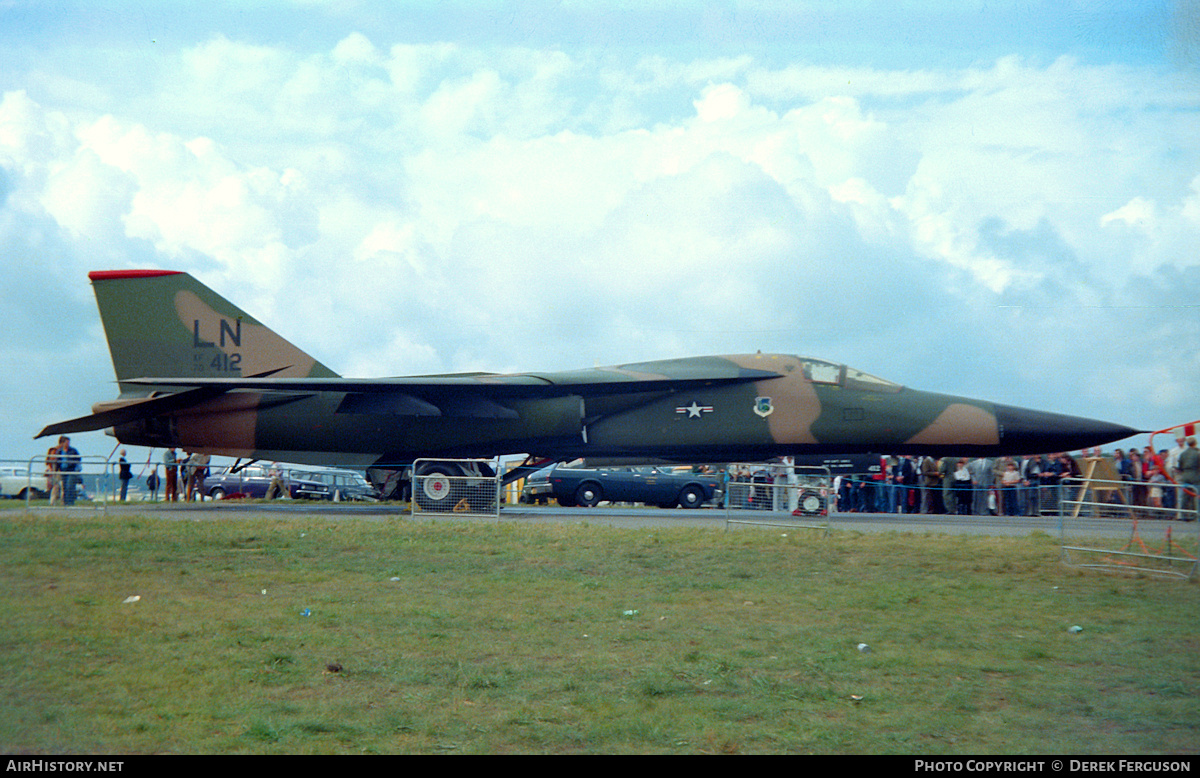 Aircraft Photo of 70-2412 / AF70-412 | General Dynamics F-111F Aardvark | USA - Air Force | AirHistory.net #616680
