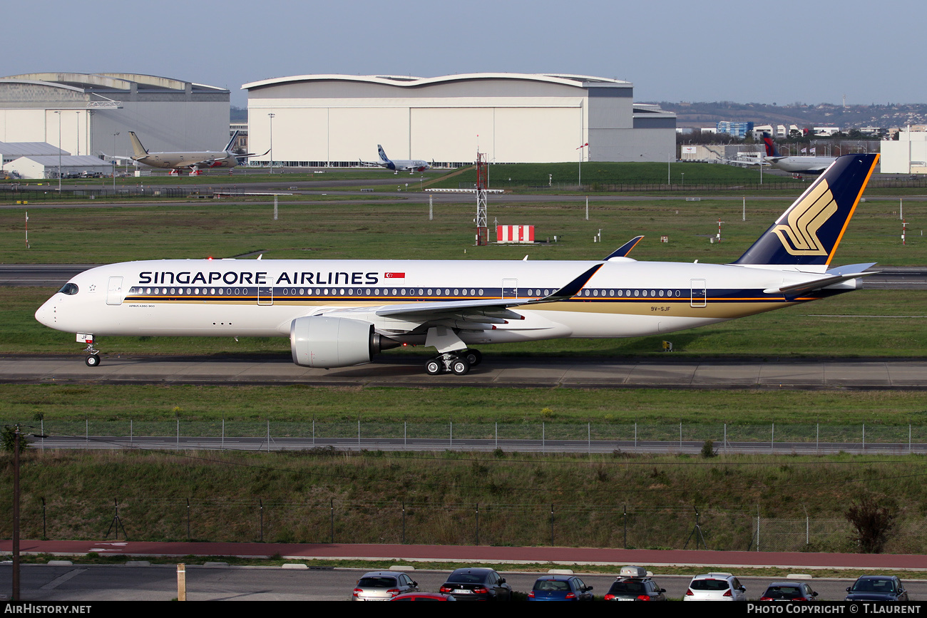 Aircraft Photo of 9V-SJF | Airbus A350-941 | Singapore Airlines | AirHistory.net #616691