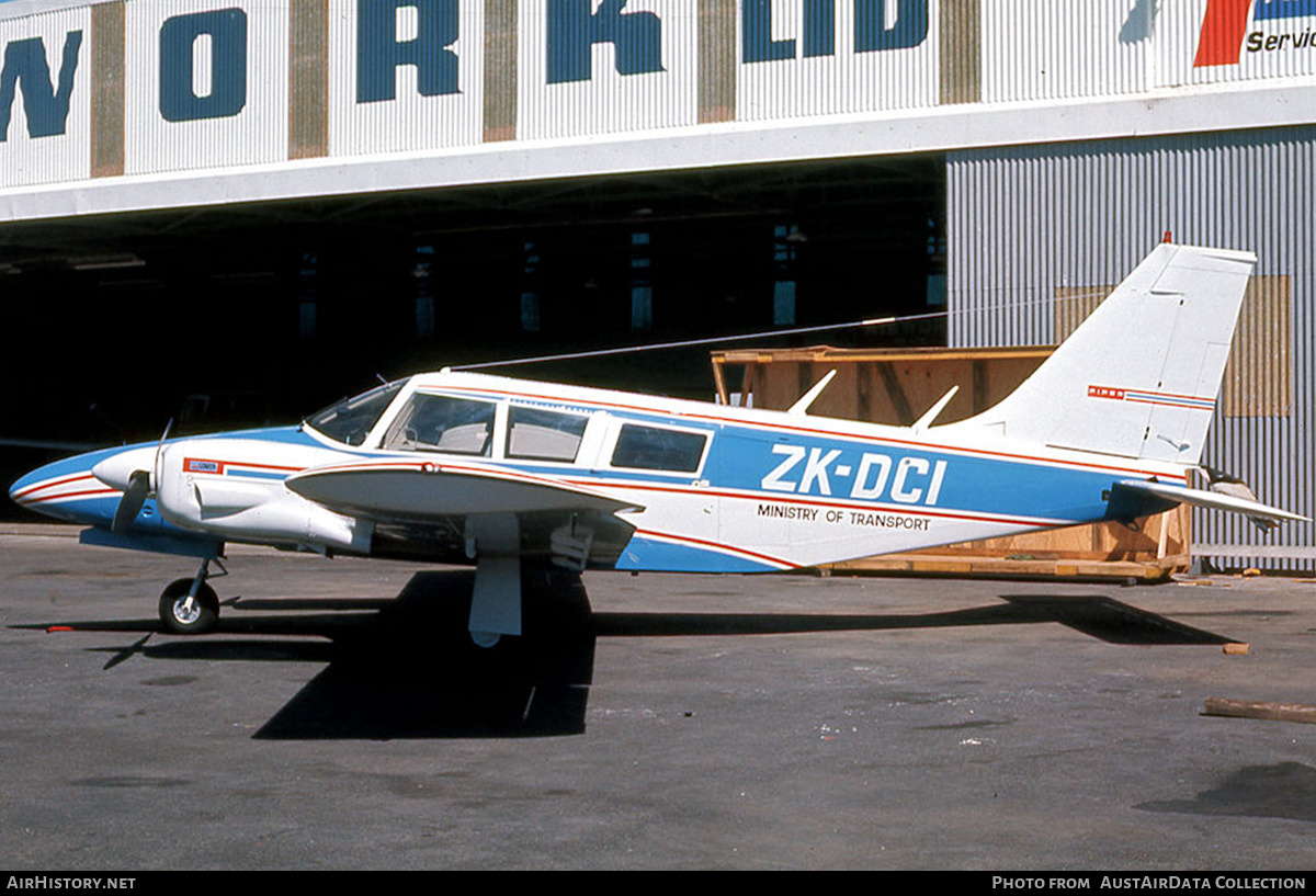 Aircraft Photo of ZK-DCI | Piper PA-34-200 Seneca | New Zealand Ministry of Transport | AirHistory.net #616692