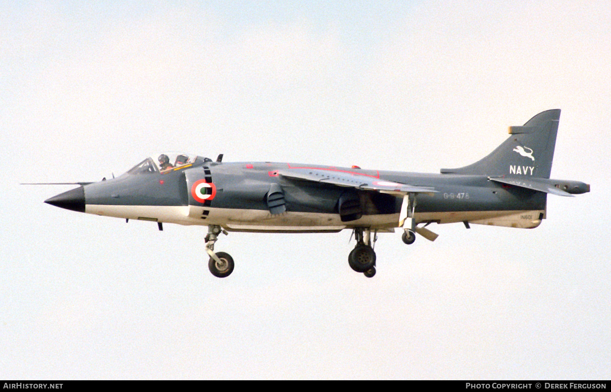 Aircraft Photo of IN601 / G-9-478 | British Aerospace Sea Harrier FRS51 | India - Navy | AirHistory.net #616709