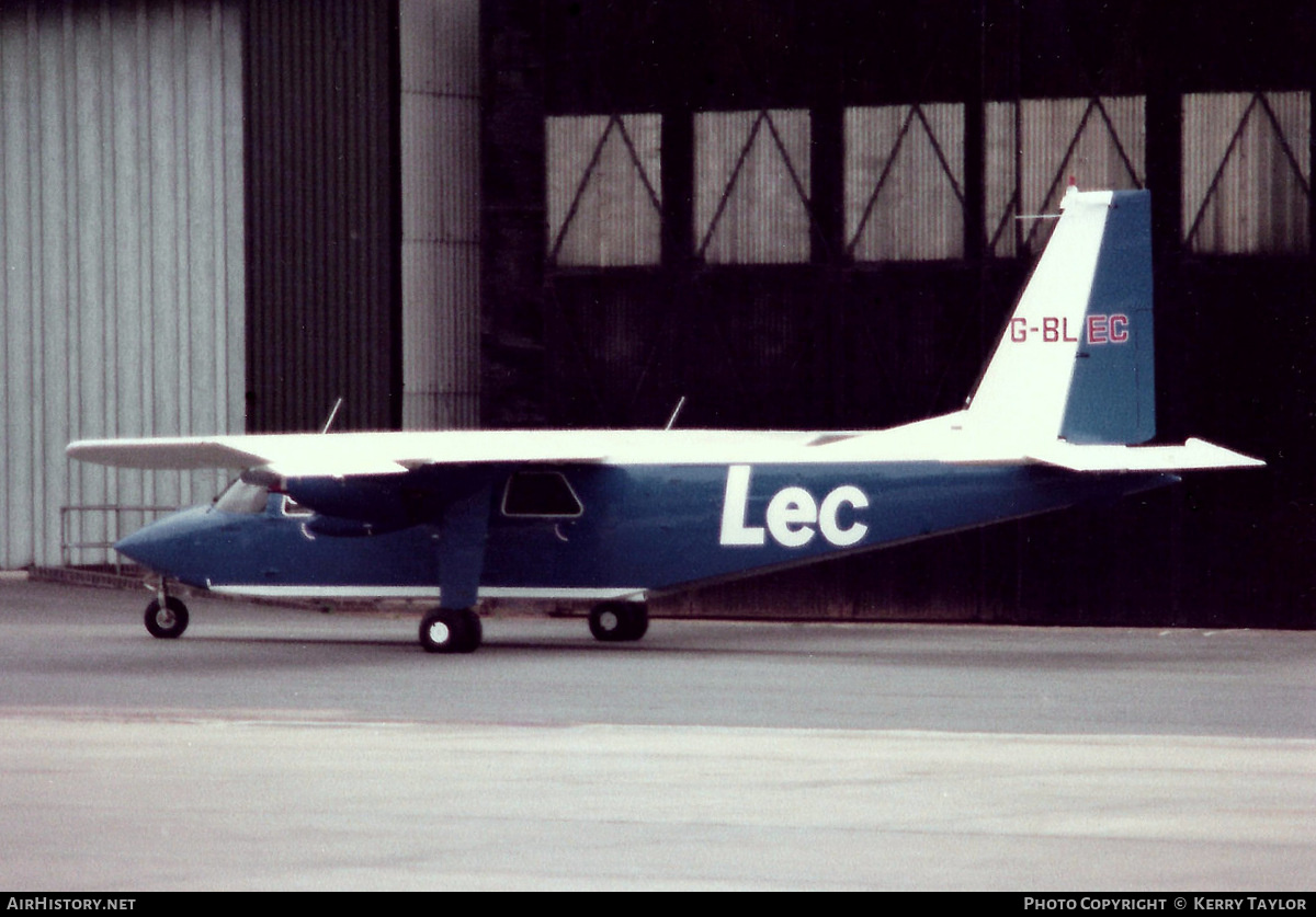 Aircraft Photo of G-BLEC | Britten-Norman BN-2B-27 Islander | Lec Refrigeration | AirHistory.net #616806