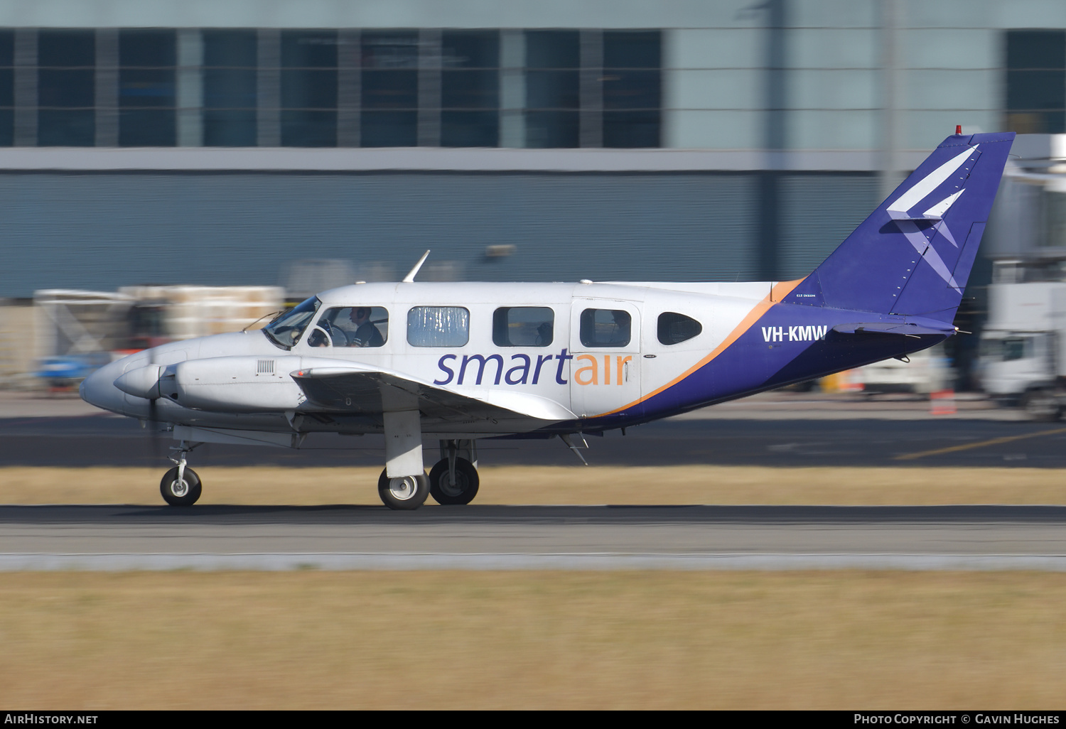 Aircraft Photo of VH-KMW | Piper PA-31 Turbo Navajo B | Smartair | AirHistory.net #616896