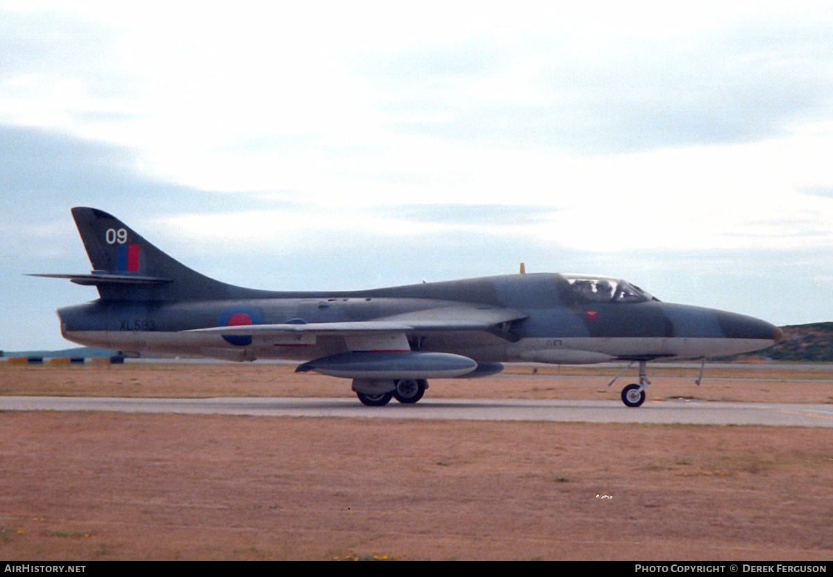 Aircraft Photo of XL593 | Hawker Hunter T7 | UK - Air Force | AirHistory.net #616906