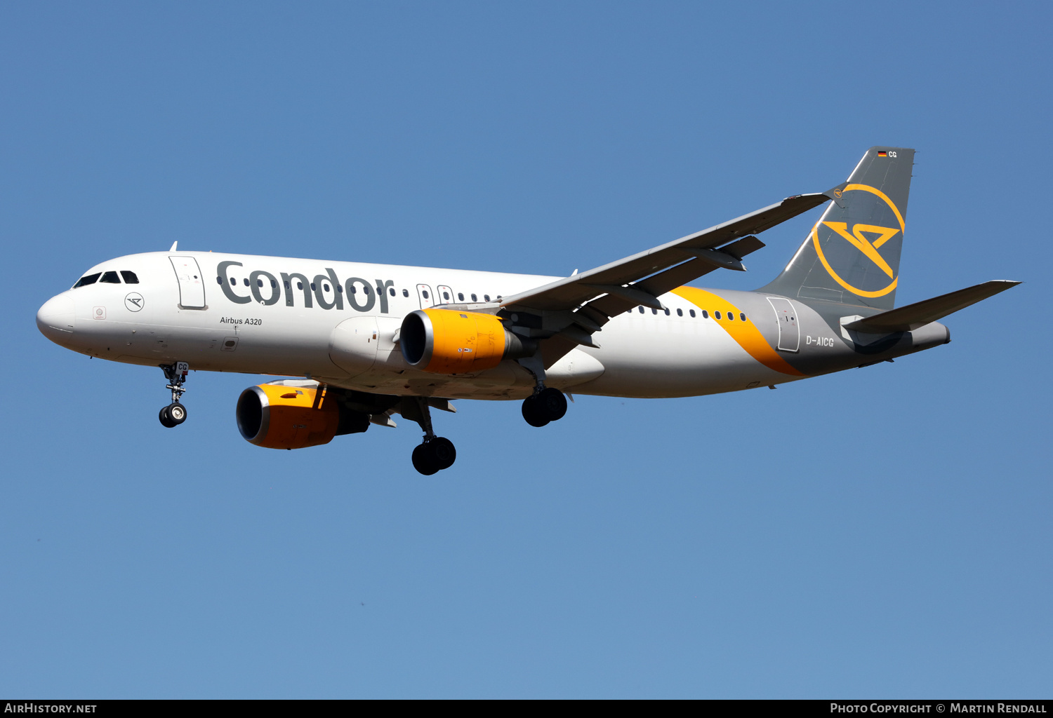 Aircraft Photo of D-AICG | Airbus A320-212 | Condor Flugdienst | AirHistory.net #616924