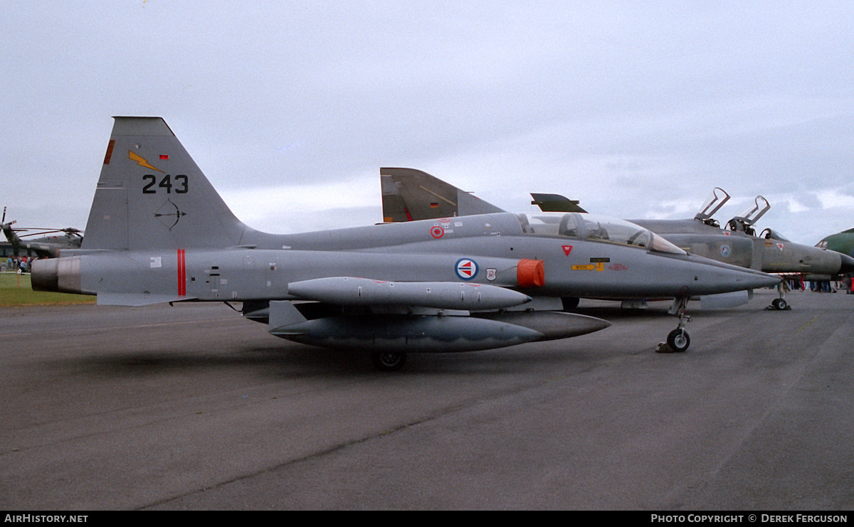 Aircraft Photo of 243 | Northrop F-5B Freedom Fighter | Norway - Air Force | AirHistory.net #616926