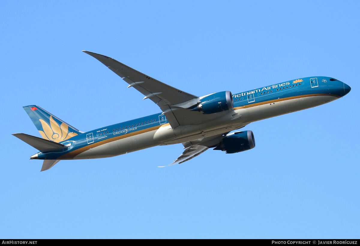 Aircraft Photo of VN-A861 | Boeing 787-9 Dreamliner | Vietnam Airlines | AirHistory.net #616984