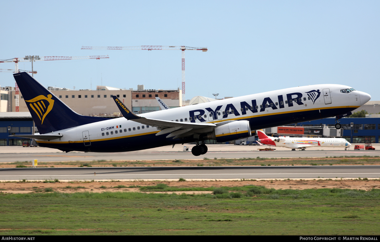 Aircraft Photo of EI-DWM | Boeing 737-8AS | Ryanair | AirHistory.net #617051