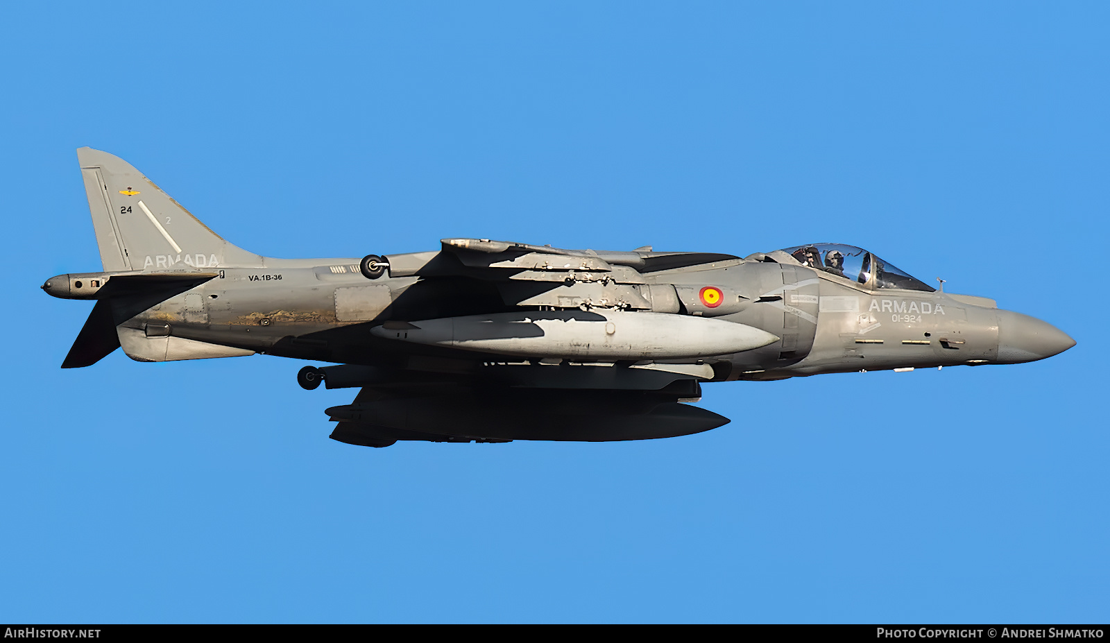 Aircraft Photo of VA1B-36 | McDonnell Douglas EAV-8B Matador II+ | Spain - Navy | AirHistory.net #617167