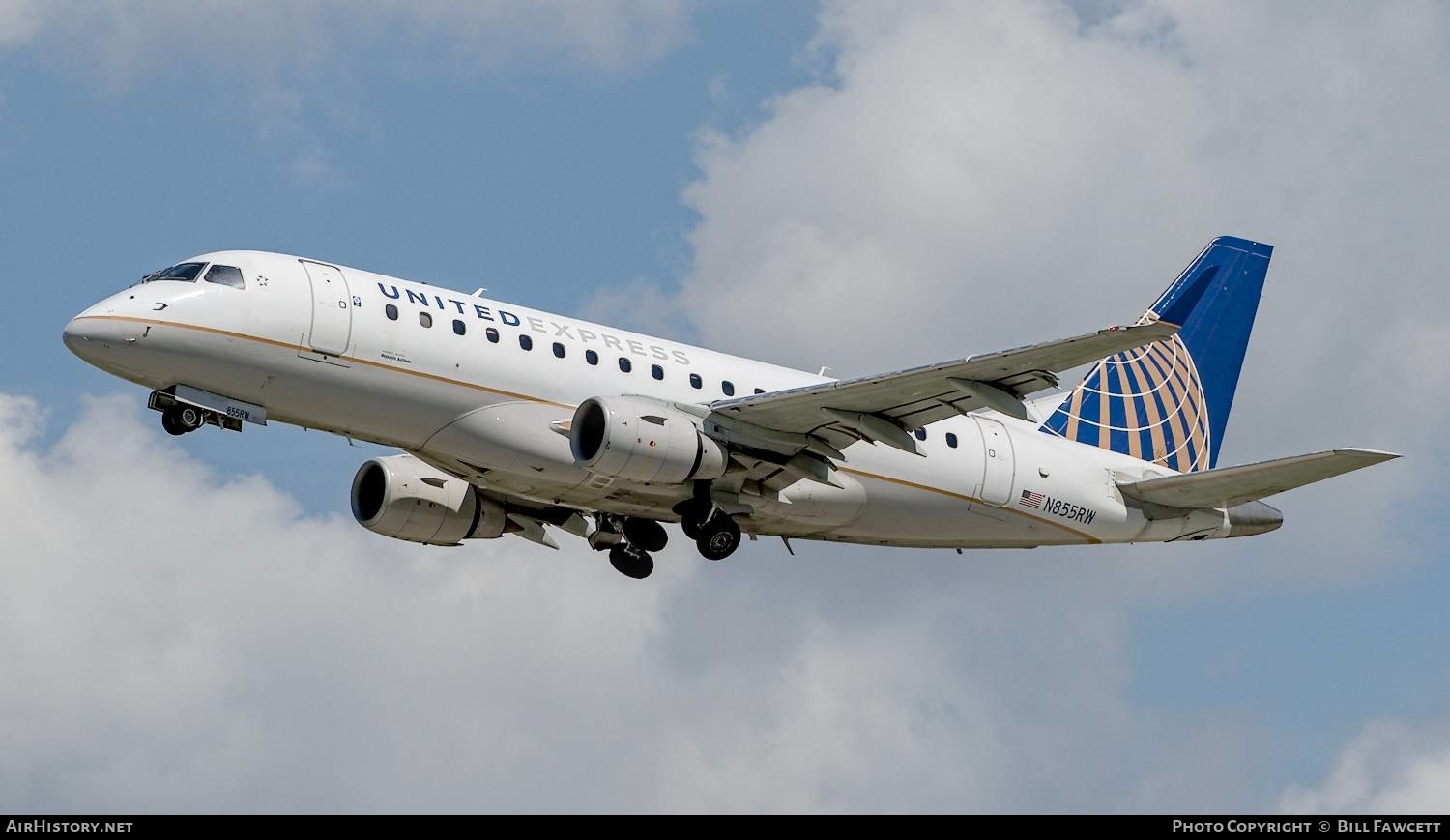 Aircraft Photo of N855RW | Embraer 170SE (ERJ-170-100SE) | United Express | AirHistory.net #617170