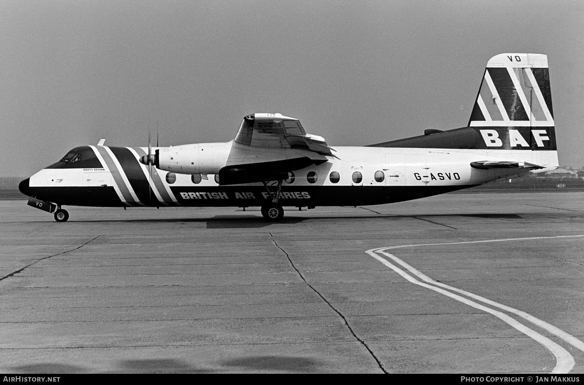 Aircraft Photo of G-ASVO | Handley Page HPR-7 Herald 214 | British Air Ferries - BAF | AirHistory.net #617189