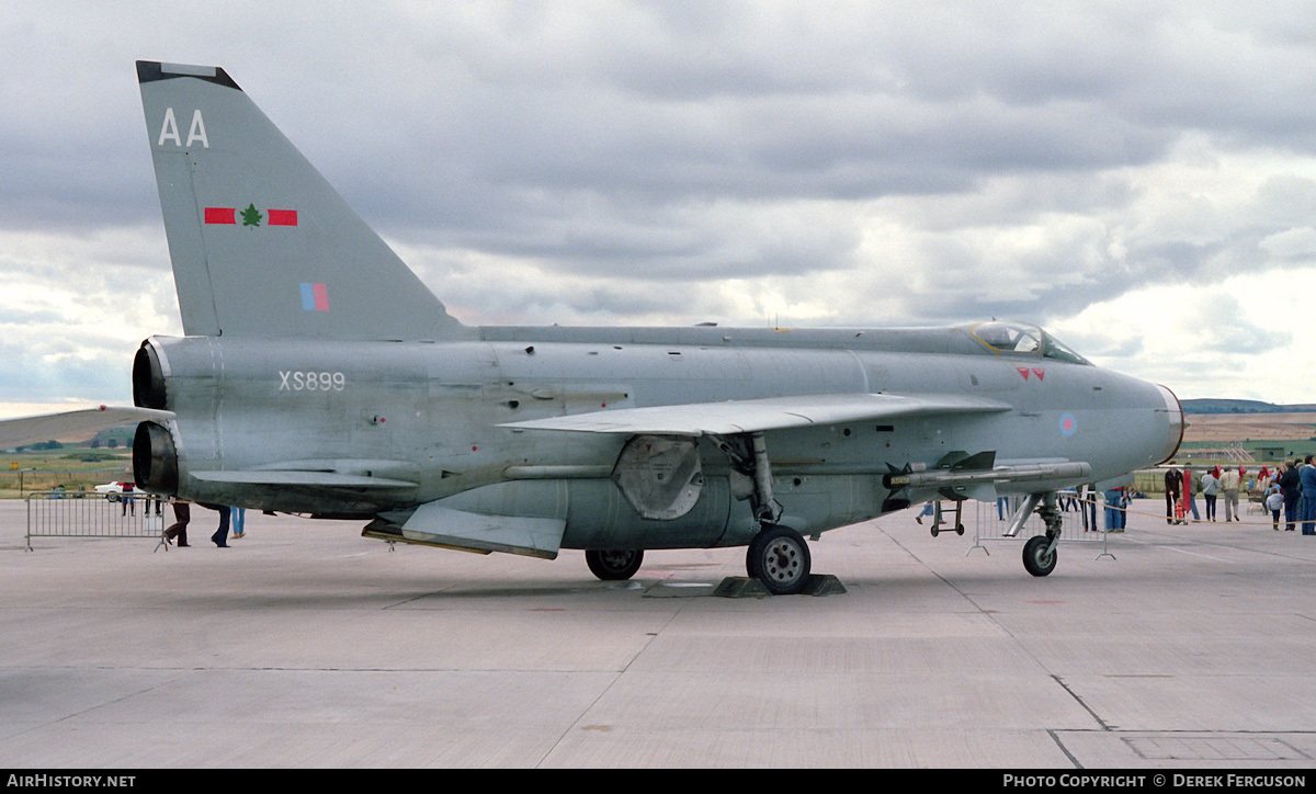 Aircraft Photo of XS899 | English Electric Lightning F6 | UK - Air Force | AirHistory.net #617232